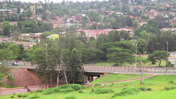 Utsikt Över Kimihurura Distriktet Kigali Rwandas Huvudstad Östafrika Mars 2019 — Stockvideo