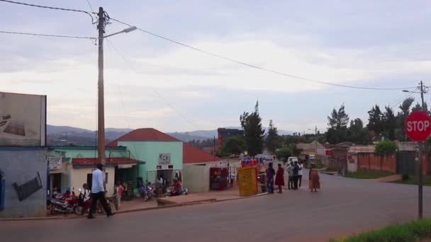 Silniční Doprava Okrese Kicukiro Kigali Hlavním Městě Rwandy Východní Afrika — Stock video