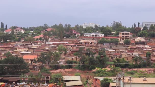 Вид Район Кіміхурура Кігалі Столицю Руанди Східна Африка Приблизно Березні — стокове відео