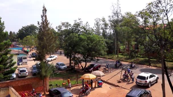 Silniční Doprava Okrese Kicukiro Kigali Hlavním Městě Rwandy Východní Afrika — Stock video