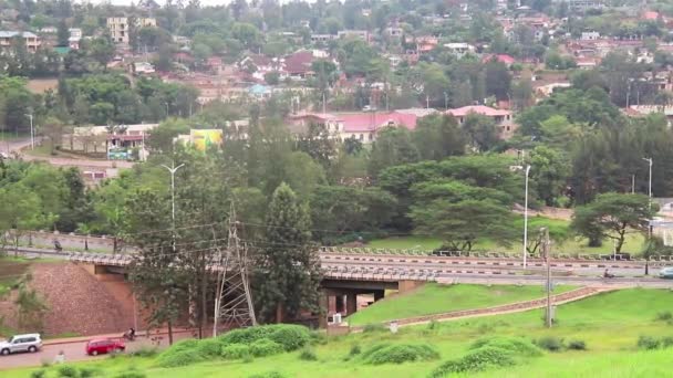 Pohled Okres Kimihurura Kigali Hlavní Město Rwandy Východní Afrika Kolem — Stock video