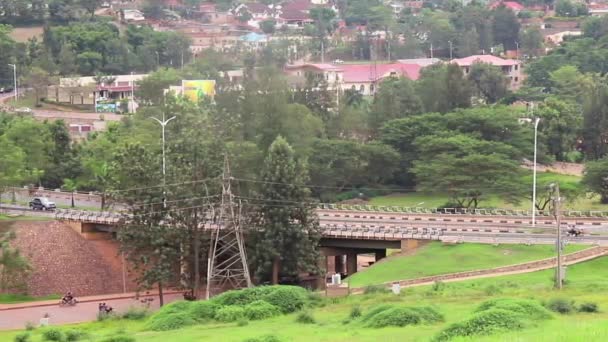 Veduta Del Distretto Kimihurura Kigali Capitale Del Ruanda Africa Orientale — Video Stock