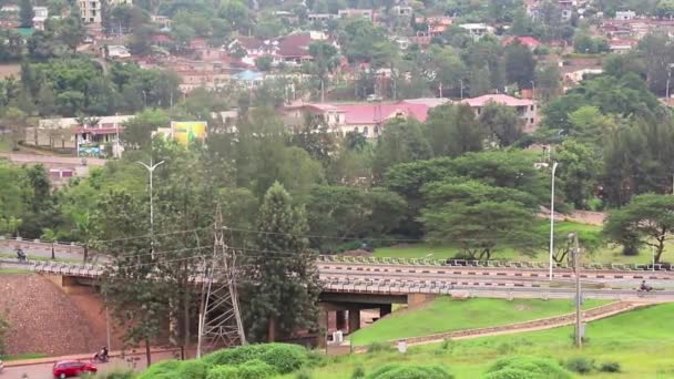 Veduta Del Distretto Kimihurura Kigali Capitale Del Ruanda Africa Orientale — Video Stock