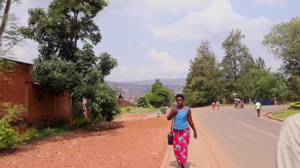 Ongeïdentificeerde Personen Kicukiro Markt Kigali Rwanda Maart 2019 — Stockvideo
