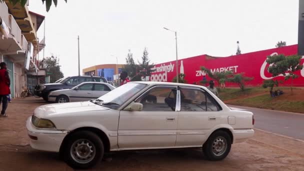 Traffico Mercato Ziniya Kigali Ruanda Marzo 2019 — Video Stock