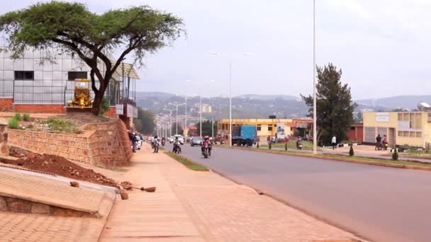 Silniční Doprava Sonatube Road Kigali Rwanda Březen 2019 — Stock video