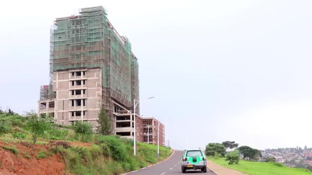 Road Leading City Centre Kigali Capital Rwanda East Africa March — Stockvideo