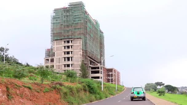 Die Straße Die März 2019 Kigali Der Hauptstadt Ruandas Ostafrika — Stockvideo