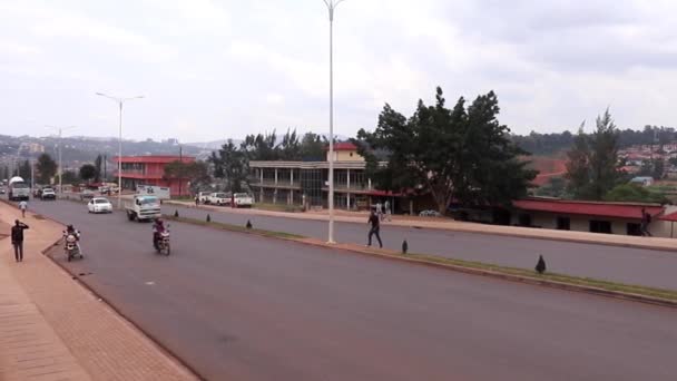 Silniční Doprava Sonatube Road Kigali Rwanda Březen 2019 — Stock video