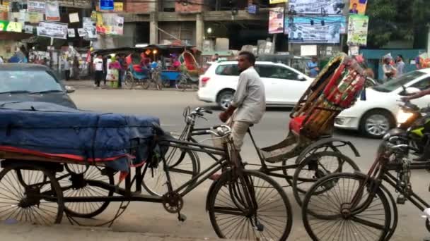 Bangladeş Başkenti Dhaka Nın Adabor Ilçesindeki Halka Yolu Nda Kimliği — Stok video