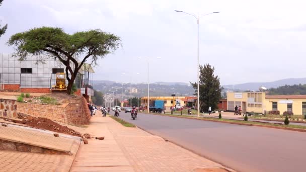 Silniční Doprava Sonatube Road Kigali Rwanda Březen 2019 — Stock video