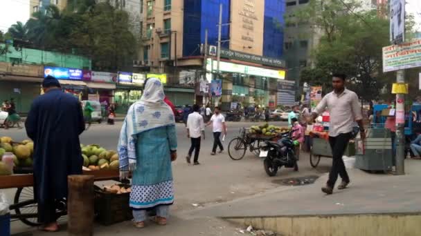 Bangladeş Başkenti Dhaka Nın Adabor Ilçesindeki Halka Yolu Nda Kimliği — Stok video