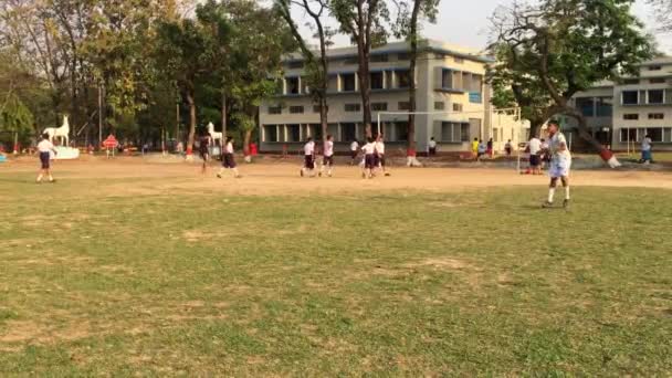 Actividades Para Jóvenes Estudiantes Aire Libre Dhaka Residential Model College — Vídeo de stock