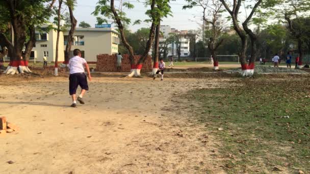 Atividades Jovens Estudantes Livre Dhaka Residential Model College Mohammadpur Dhaka — Vídeo de Stock