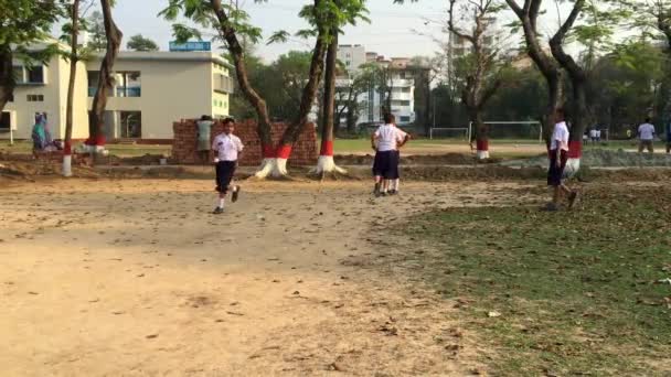 Actividades Para Jóvenes Estudiantes Aire Libre Dhaka Residential Model College — Vídeos de Stock