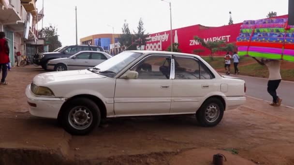 Tráfego Mercado Ziniya Kigali Ruanda Março 2019 — Vídeo de Stock