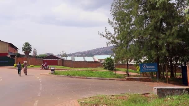 Verkeer Ziniya Markt Kigali Rwanda Maart 2019 — Stockvideo