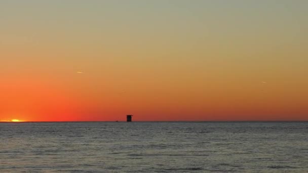 Tramonto Sull Oceano Pacifico Visto Baker Beach San Francisco California — Video Stock