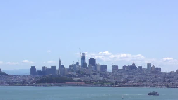Вид Сан Франциско Сша — стоковое видео