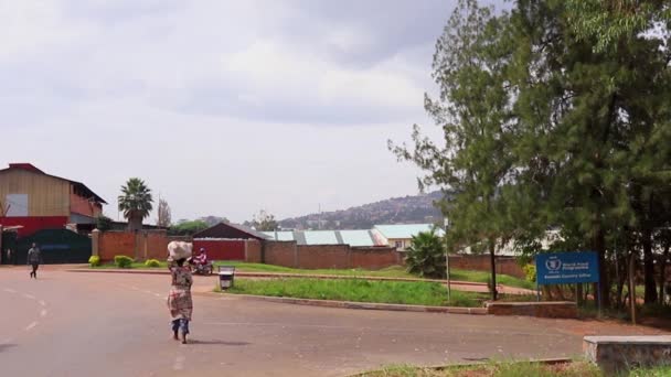 Doprava Trhu Ziniya Kigali Rwandě Březnu 2019 — Stock video