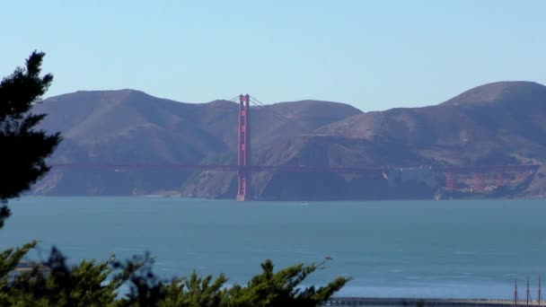 Die Golden Gate Bridge Vom Telegraph Hill San Francisco Kalifornien — Stockvideo