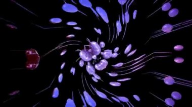 Canlandırılmış hareketle soyut arkaplan