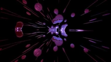 Canlandırılmış hareketle soyut arkaplan