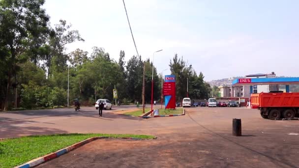 Silniční Doprava Okrese Kicukiro Kigali Hlavním Městě Rwandy Východní Afrika — Stock video