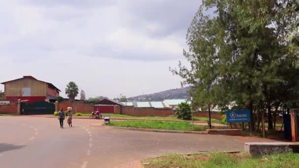 Tráfico Mercado Ziniya Kigali Ruanda Marzo 2019 — Vídeos de Stock