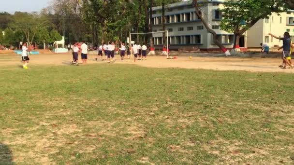 Actividades Para Jóvenes Estudiantes Aire Libre Dhaka Residential Model College — Vídeo de stock