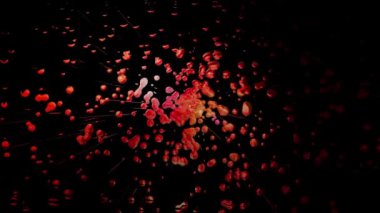 Canlandırılmış hareketle soyut arkaplan