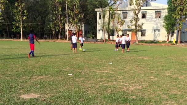 Actividades Para Jóvenes Estudiantes Aire Libre Dhaka Residential Model College — Vídeos de Stock