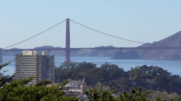 Golden Gate Bridge Visto Dal Telegraph Hill San Francisco California — Video Stock