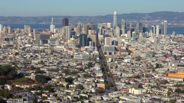 San Francisco Visto Desde Twin Peaks California Hacia Octubre 2018 — Vídeos de Stock