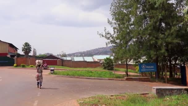 Verkeer Ziniya Markt Kigali Rwanda Maart 2019 — Stockvideo