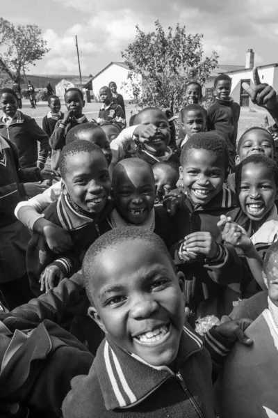 Enfants Swazis Non Identifiés Juillet 2008 École Missionnaire Nazaréenne Piggs — Photo