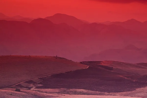 Schöner Bunter Himmel Über Dem Malolotja Nationalpark Südafrika — Stockfoto