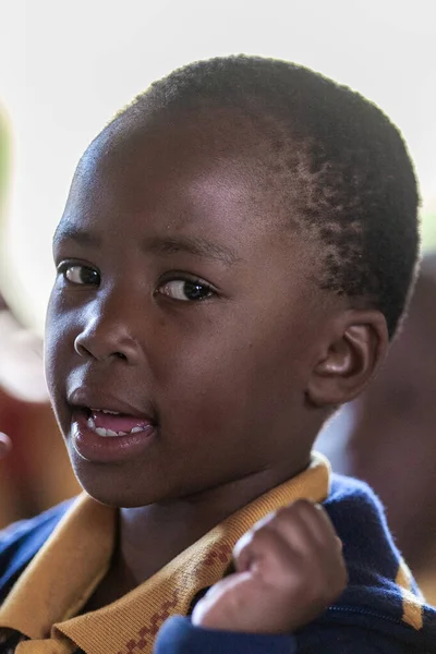 Bambini Swazi Non Identificati Luglio 2008 Nella Scuola Missionaria Nazarena — Foto Stock