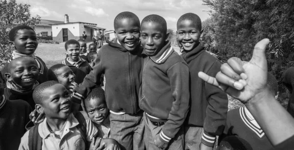 Unbekannte Kinder Aus Swasiland Juli 2008 Der Nazarene Missionsschule Piggs — Stockfoto