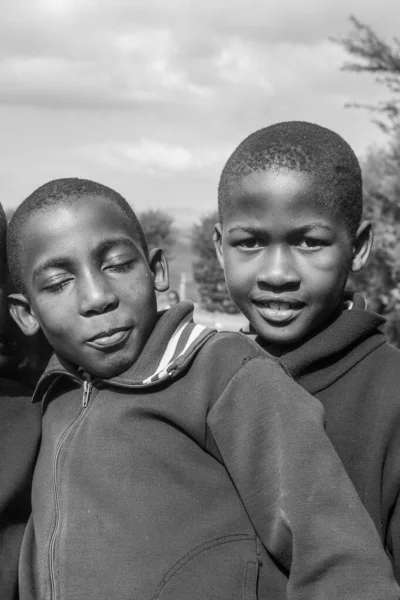 Enfants Swazis Non Identifiés Juillet 2008 École Missionnaire Nazaréenne Piggs — Photo