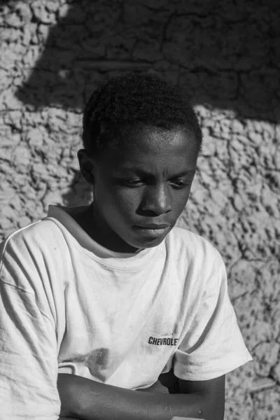 Мбабан Свазиланд Июля Портрет Неизвестного Мальчика Свазиленда Июля 2008 Года — стоковое фото