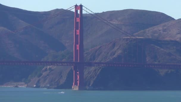 Die Golden Gate Bridge Vom Telegraph Hill San Francisco Kalifornien — Stockvideo