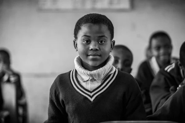 Unbekannte Kinder Aus Swasiland Juli 2008 Der Nazarene Missionsschule Piggs — Stockfoto