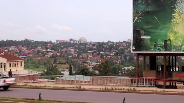 Дорожное Движение Сонатубе Кигали Руанда Марте 2019 Года — стоковое видео