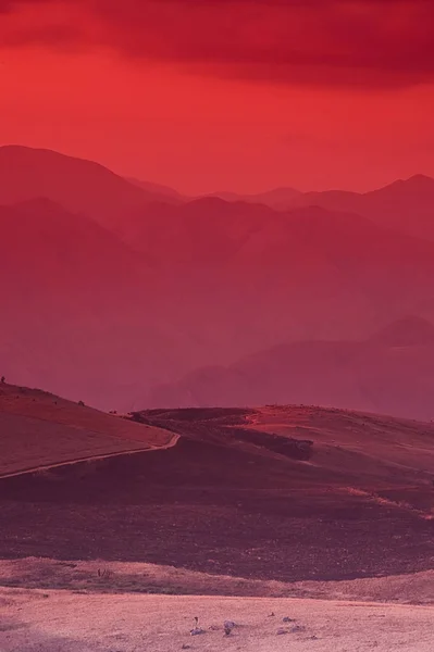 Bellissimo Cielo Colorato Sul Parco Nazionale Malolotja Sud Africa — Foto Stock