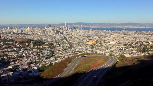 San Francisco Jak Vidět Twin Peaks Kalifornie Asi Říjen 2018 — Stock video