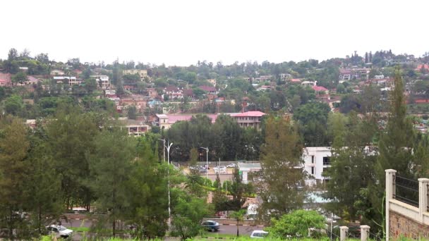 Vista Distrito Kimihurura Kigali Capital Ruanda África Oriental Por Volta — Vídeo de Stock