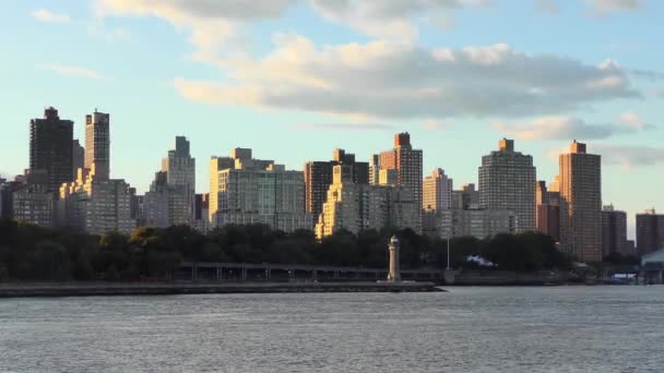 Images Une Vue Sur Upper East Side Depuis Île Rossevelt — Video