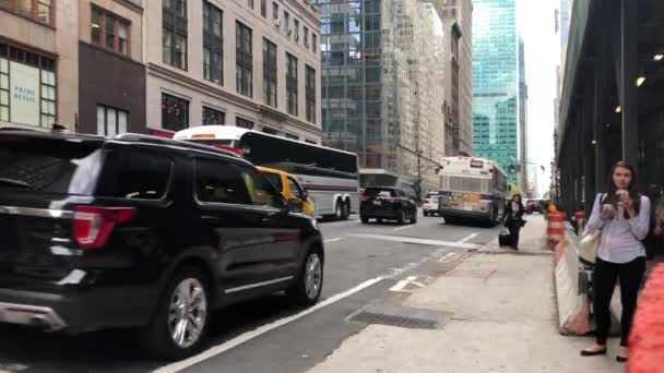 Unidentified People Manhattan New York Circa May 2018 — Stock Video