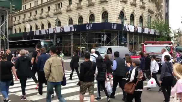 Persone Non Identificate Manhattan New York Circa Maggio 2018 — Video Stock